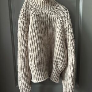 Cozy H&M Cream Knit Sweater